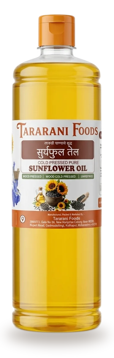 Sunflower Oil bottle — Tararani Foods wood-pressed